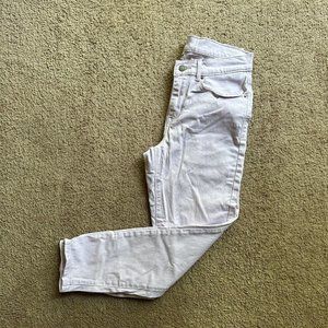 Levi Jeans Women's 4 (28x26) Tapered Leg Light Pink Denim Mid Rise